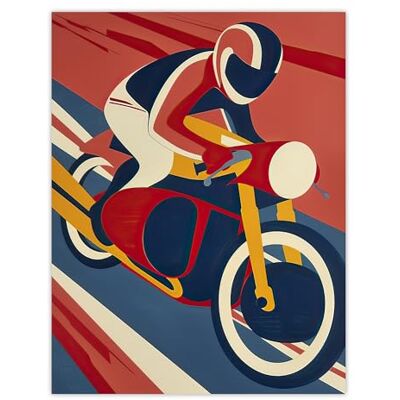 Artery8 Motorcycle Racing Red Blue Yellow Biker Sport Living Room Large Wall Art Poster Print Thick Paper 18X24 Inch Artery8 Motorcycle Racing Red Blue Yellow Biker Sport Living Room Large Wall Art Poster Print Thick Paper 18X24 Inch