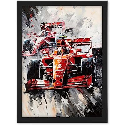 Artery8 Grand Prix Track Circuit Cars Racing Paint Splat Artwork Framed A3 Wall Art Print Artery8 Grand Prix Track Circuit Cars Racing Paint Splat Artwork Framed A3 Wall Art Print