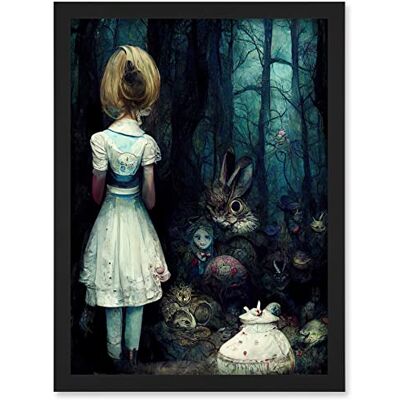 Doppelganger33 LTD Alice In Wonderland Fantasy Forest Friends Artwork Framed A3 Wall Art Print Doppelganger33 LTD Alice In Wonderland Fantasy Forest Friends Artwork Framed A3 Wall Art Print