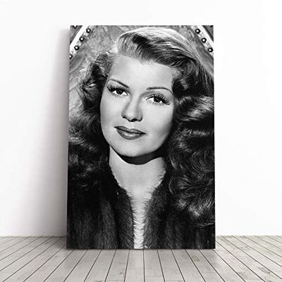 Big Box Art Canvas Print Wall Art Rita Hayworth (1) Mounted and Stretched Box Frame Picture Home Decor for Kitchen, Living, Dining Room, Bedroom, Hallway, Multi-Colour, 30x20 Inch Big Box Art Canvas Print Wall Art Rita Hayworth (1) Mounted and Stretched Box Frame Picture Home Decor for Kitchen, Living, Dining Room, Bedroom, Hallway, Multi-Colour, 30x20 Inch