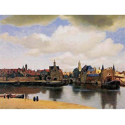 Wee Blue Coo Johannes Vermeer View Of Delft Old Master Painting Art Print Poster Wall Decor 12X16 Inch Wee Blue Coo Johannes Vermeer View Of Delft Old Master Painting Art Print Poster Wall Decor 12X16 Inch