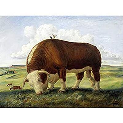Fine Art Prints Curry Ajax Hereford Bull Cow Birds Landscape Painting Art Print Canvas Premium Wall Decor Poster Mural Fine Art Prints Curry Ajax Hereford Bull Cow Birds Landscape Painting Art Print Canvas Premium Wall Decor Poster Mural