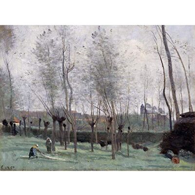 Artery8 Corot Washerwomen In A Willow Grove Painting Art Print Canvas Premium Wall Decor Poster Mural Artery8 Corot Washerwomen In A Willow Grove Painting Art Print Canvas Premium Wall Decor Poster Mural
