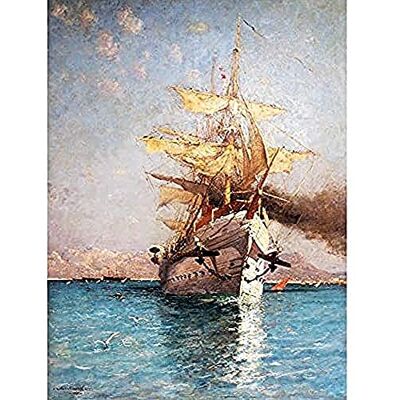 Fine Art Prints Montenard Ship Correze Leaving Toulon Port Sea Painting Unframed Wall Art Print Poster Home Decor Premium Fine Art Prints Montenard Ship Correze Leaving Toulon Port Sea Painting Unframed Wall Art Print Poster Home Decor Premium