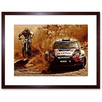 Wee Blue Coo Sport Motocross Bike Rally Car Dirt Race Framed Wall Art Print Wee Blue Coo Sport Motocross Bike Rally Car Dirt Race Framed Wall Art Print