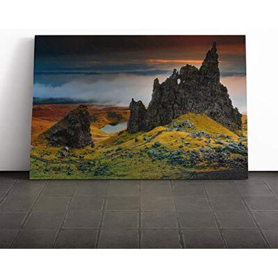 Big Box Art Landscape Isle of Skye Scotland Vol.4 Canvas Print Gallery Wrapped 30mm Frame Wall Art 24x16 inches Ready to Hang Modern Landscape Picture Living Room Bedroom Lounge Office Big Box Art Landscape Isle of Skye Scotland Vol.4 Canvas Print Gallery Wrapped 30mm Frame Wall Art 24x16 inches Ready to Hang Modern Landscape Picture Living Room Bedroom Lounge Office