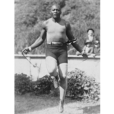 Wee Blue Coo Vintage Jack Johnson Skip Boxer Sport Art Print Poster Wall Decor 12X16 Inch Wee Blue Coo Vintage Jack Johnson Skip Boxer Sport Art Print Poster Wall Decor 12X16 Inch