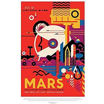 Wee Blue Coo NASA Space Travel Advert Mars Unframed Wall Art Print Poster Home Decor Premium Wee Blue Coo NASA Space Travel Advert Mars Unframed Wall Art Print Poster Home Decor Premium