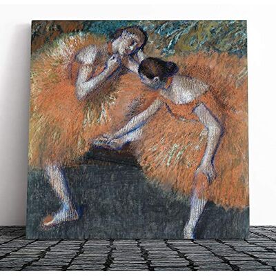 Big Box Art Canvas Print Wall Art Edgar Degas Two Dancers No.2 Mounted and Stretched Box Frame Picture Home Decor for Kitchen, Living, Dining Room, Bedroom, Hallway, Multi-Colour, 14x14 Inch Big Box Art Canvas Print Wall Art Edgar Degas Two Dancers No.2 Mounted and Stretched Box Frame Picture Home Decor for Kitchen, Living, Dining Room, Bedroom, Hallway, Multi-Colour, 14x14 Inch