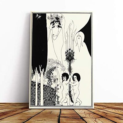 Big Box Art Canvas Print Wall Art Aubrey Beardsley The Eyes of Herod Mounted & Stretched Box Frame Picture Home Decor for Kitchen, Living Room, Bedroom, Hallway, Multi-Colour, 20x14 Inch Big Box Art Canvas Print Wall Art Aubrey Beardsley The Eyes of Herod Mounted & Stretched Box Frame Picture Home Decor for Kitchen, Living Room, Bedroom, Hallway, Multi-Colour, 20x14 Inch