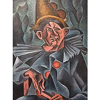 Fine Art Prints Kubista Pierot Pierrot Clown Cubism Painting Art Print Canvas Premium Wall Decor Poster Mural Fine Art Prints Kubista Pierot Pierrot Clown Cubism Painting Art Print Canvas Premium Wall Decor Poster Mural