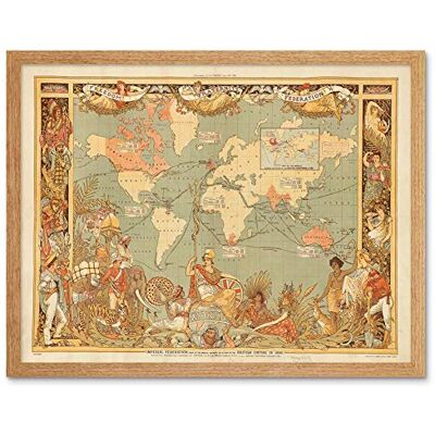 Artery8 - British Empire 1886 World Map - 12x16 - Art Print Artery8 - British Empire 1886 World Map - 12x16 - Art Print