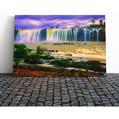 Big Box Art Canvas Print Wall Art Landscape Waterfall (6) Mounted and Stretched Box Frame Picture Home Decor for Kitchen, Living, Dining Room, Bedroom, Hallway, Multi-Colour, 20x14 Inch Big Box Art Canvas Print Wall Art Landscape Waterfall (6) Mounted and Stretched Box Frame Picture Home Decor for Kitchen, Living, Dining Room, Bedroom, Hallway, Multi-Colour, 20x14 Inch