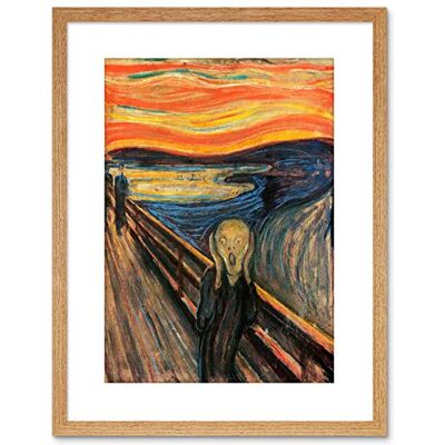 Artery8 - The Scream Painting - Light Oak - 9x7 - Art Print Artery8 - The Scream Painting - Light Oak - 9x7 - Art Print