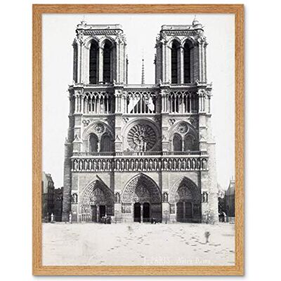 Artery8 Notre Dame Paris France Vintage Photograph Art Print Framed Poster Wall Decor 12x16 inch Artery8 Notre Dame Paris France Vintage Photograph Art Print Framed Poster Wall Decor 12x16 inch
