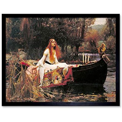 Fine Art Prints John William Waterhouse The Lady Of Shalott Edit Art Print Framed Poster Wall Decor 12x16 inch Fine Art Prints John William Waterhouse The Lady Of Shalott Edit Art Print Framed Poster Wall Decor 12x16 inch