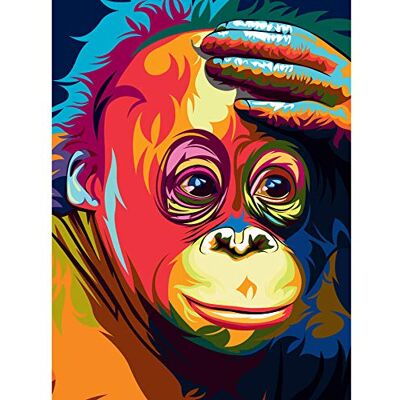 Fine Art Prints Orangutan Illustration Colourful Art Print Canvas Premium Wall Decor Poster Fine Art Prints Orangutan Illustration Colourful Art Print Canvas Premium Wall Decor Poster