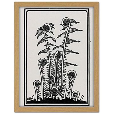 Artery8 Julie De Graag Ferns Plants Nature 1920 Artwork Framed Wall Art Print 18X24 Inch Artery8 Julie De Graag Ferns Plants Nature 1920 Artwork Framed Wall Art Print 18X24 Inch