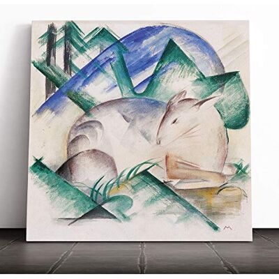 Big Box Art Canvas Print Wall Art Franz Marc Sheep Mounted and Stretched Box Frame Picture Home Decor for Kitchen, Living, Dining Room, Bedroom, Hallway, Multi-Colour, 14x14 Inch Big Box Art Canvas Print Wall Art Franz Marc Sheep Mounted and Stretched Box Frame Picture Home Decor for Kitchen, Living, Dining Room, Bedroom, Hallway, Multi-Colour, 14x14 Inch