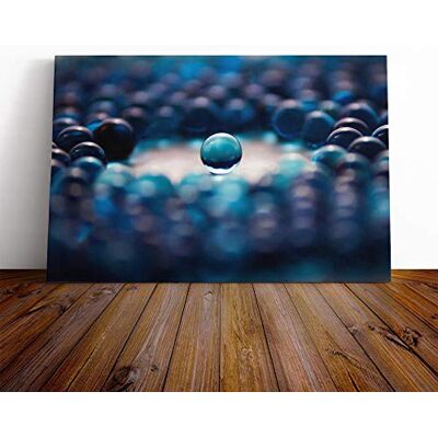 Big Box Art Canvas Print Wall Blue Abstract Art (4) Mounted and Stretched Box Frame Picture Home Decor for Kitchen, Living, Dining Room, Bedroom, Hallway, Multi-Colour, 20x14 Inch Big Box Art Canvas Print Wall Blue Abstract Art (4) Mounted and Stretched Box Frame Picture Home Decor for Kitchen, Living, Dining Room, Bedroom, Hallway, Multi-Colour, 20x14 Inch