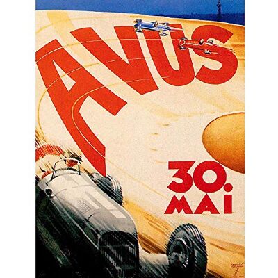Wee Blue Coo Sport Motor Avus Berlin Germany Vintage Art Print Poster Wall Decor 12X16 Inch Wee Blue Coo Sport Motor Avus Berlin Germany Vintage Art Print Poster Wall Decor 12X16 Inch
