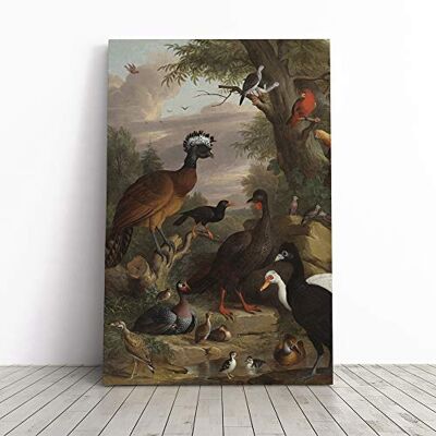 Big Box Art Melchior d'Hondecoeter Birds Vol.2 Canvas Print Gallery Wrapped 30mm Frame Wall Art 20x14 inches Ready to Hang Modern Bird Picture Living Room Bedroom Lounge Office Big Box Art Melchior d'Hondecoeter Birds Vol.2 Canvas Print Gallery Wrapped 30mm Frame Wall Art 20x14 inches Ready to Hang Modern Bird Picture Living Room Bedroom Lounge Office