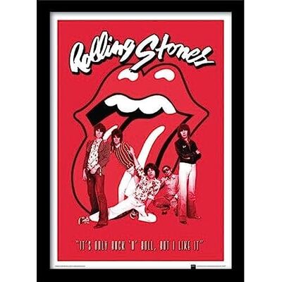 Rolling Stones - It's Only Rock N Roll - Framed - Artwork - Framed Print Rolling Stones - It's Only Rock N Roll - Framed - Artwork - Framed Print