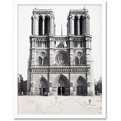 Artery8 Notre Dame Paris France Vintage Photograph Art Print Framed Poster Wall Decor 12x16 inch Artery8 Notre Dame Paris France Vintage Photograph Art Print Framed Poster Wall Decor 12x16 inch
