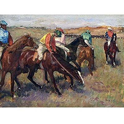 Artery8 Edgar Degas Before The Race C1882 Painting Art Print Canvas Premium Wall Decor Poster Mural Artery8 Edgar Degas Before The Race C1882 Painting Art Print Canvas Premium Wall Decor Poster Mural
