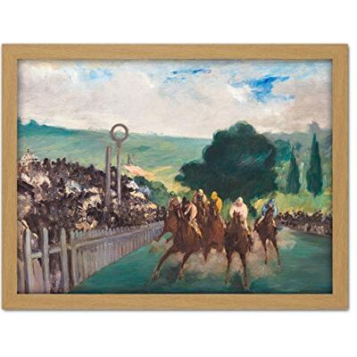 Fine Art Prints Manet The Horse Races At Longchamp Sport Painting Large Framed Art Print Poster Wall Decor 18x24 in Fine Art Prints Manet The Horse Races At Longchamp Sport Painting Large Framed Art Print Poster Wall Decor 18x24 in