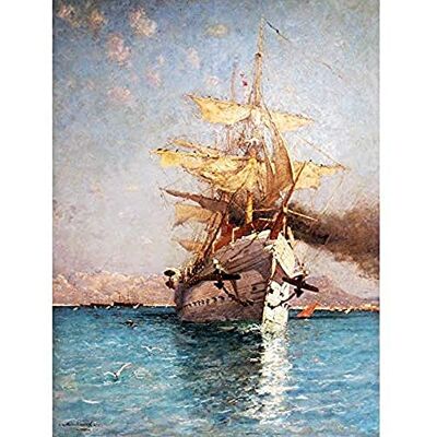 Fine Art Prints Montenard Ship Correze Leaving Toulon Port Sea Painting Art Print Canvas Premium Wall Decor Poster Mural Fine Art Prints Montenard Ship Correze Leaving Toulon Port Sea Painting Art Print Canvas Premium Wall Decor Poster Mural