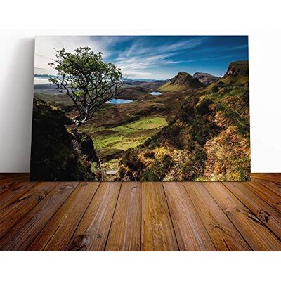 Big Box Art Landscape Isle of Skye Scotland Vol.5 Canvas Print Gallery Wrapped 30mm Frame Wall Art 24x16 inches Ready to Hang Modern Landscape Picture Living Room Bedroom Lounge Office Big Box Art Landscape Isle of Skye Scotland Vol.5 Canvas Print Gallery Wrapped 30mm Frame Wall Art 24x16 inches Ready to Hang Modern Landscape Picture Living Room Bedroom Lounge Office