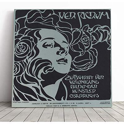 Big Box Art Canvas Print Wall Art Koloman Moser Cover Design Mounted and Stretched Box Frame Picture Home Decor for Kitchen, Living, Dining Room, Bedroom, Hallway, Multi-Colour, 14x14 Inch Big Box Art Canvas Print Wall Art Koloman Moser Cover Design Mounted and Stretched Box Frame Picture Home Decor for Kitchen, Living, Dining Room, Bedroom, Hallway, Multi-Colour, 14x14 Inch