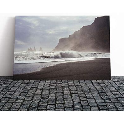 Big Box Art Seascape Sandy Beach Scene (1) Canvas Print Gallery Wrapped 30mm Frame Wall Art 30x20 inches Ready to Hang Modern Seascape Picture Living Room Bedroom Lounge Office Big Box Art Seascape Sandy Beach Scene (1) Canvas Print Gallery Wrapped 30mm Frame Wall Art 30x20 inches Ready to Hang Modern Seascape Picture Living Room Bedroom Lounge Office