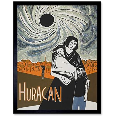 Artery8 Cortes Movie Huracan Hurricane Puerto Rico Joey Friends Art Print Framed Poster Wall Decor 12x16 inch Artery8 Cortes Movie Huracan Hurricane Puerto Rico Joey Friends Art Print Framed Poster Wall Decor 12x16 inch