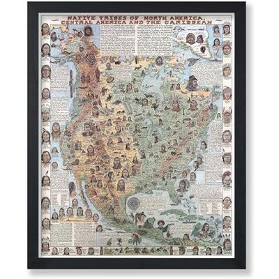 Poster Master Vintage Map Poster Retro Native Tribes Print Native American Art Gift for Him, Her, Travel Lover Perfect Decor for Bedroom, Living Room, Office, Library 8x10 UNFRAMED Wall Art Poster Master Vintage Map Poster Retro Native Tribes Print Native American Art Gift for Him, Her, Travel Lover Perfect Decor for Bedroom, Living Room, Office, Library 8x10 UNFRAMED Wall Art
