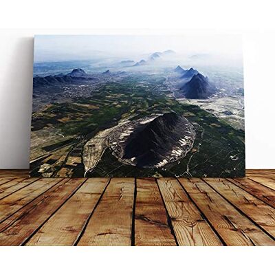 Big Box Art Landscape Afghanistan Aerial View Mountains Canvas Print 30x20 Inch Wall Art, Ready to Hang, Gallery Wrapped, Fade-Resistant Inks, Securely Packaged, UK Made Big Box Art Landscape Afghanistan Aerial View Mountains Canvas Print 30x20 Inch Wall Art, Ready to Hang, Gallery Wrapped, Fade-Resistant Inks, Securely Packaged, UK Made