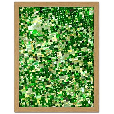 Artery8 Crops Kansas Satellite Image Photograph Artwork Framed Wall Art Print 18X24 Inch Artery8 Crops Kansas Satellite Image Photograph Artwork Framed Wall Art Print 18X24 Inch