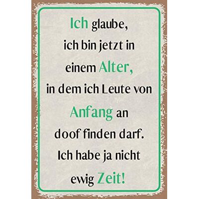 Schatzmix Tin-Plate Sign, Wall Plaque, Sheet metal, Multicoloured, 20x30 cm Schatzmix Tin-Plate Sign, Wall Plaque, Sheet metal, Multicoloured, 20x30 cm