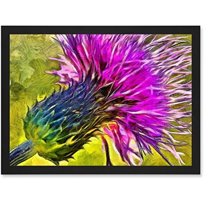 Artery8 - Scottish Thistle Purple Flower - A4 - Wall Art Print Artery8 - Scottish Thistle Purple Flower - A4 - Wall Art Print