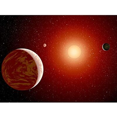 Fine Art Prints Space NASA Planets Around Red Star Concept Illustration Art Print Canvas Premium Wall Decor Poster Mural Fine Art Prints Space NASA Planets Around Red Star Concept Illustration Art Print Canvas Premium Wall Decor Poster Mural