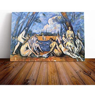 Big Box Art Canvas Print Wall Art Paul Cezanne The Bathers (2) Mounted and Stretched Box Frame Picture Home Decor for Kitchen, Living, Dining Room, Bedroom, Hallway, Multi-Colour, 20x14 Inch Big Box Art Canvas Print Wall Art Paul Cezanne The Bathers (2) Mounted and Stretched Box Frame Picture Home Decor for Kitchen, Living, Dining Room, Bedroom, Hallway, Multi-Colour, 20x14 Inch