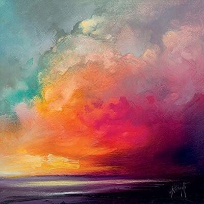 Scott The Art Group " Sunset Cumulus Study 1" Canvas Print, Multi-Colour, 1.80 x 85.00 x 85.00 cm Scott The Art Group " Sunset Cumulus Study 1" Canvas Print, Multi-Colour, 1.80 x 85.00 x 85.00 cm