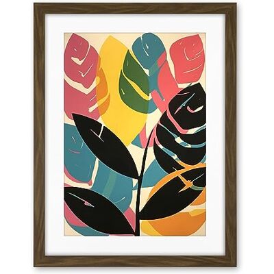 Artery8 Henri Matisse Style Leaves Linocut Pink Yellow Blue Botanical Bright Boho Leaf Artwork Framed Wall Art Print 18X24 Inch Artery8 Henri Matisse Style Leaves Linocut Pink Yellow Blue Botanical Bright Boho Leaf Artwork Framed Wall Art Print 18X24 Inch