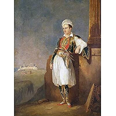 Fine Art Prints Portrait Poet Lord Byron Greek Costume Painting Royal Historic Art Print Canvas Premium Wall Decor Poster Mural Fine Art Prints Portrait Poet Lord Byron Greek Costume Painting Royal Historic Art Print Canvas Premium Wall Decor Poster Mural