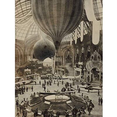 Artery8 Balloon Aircraft Exposition Paris Vintage Photograph Premium Wall Art Canvas Print 18X24 Inch Artery8 Balloon Aircraft Exposition Paris Vintage Photograph Premium Wall Art Canvas Print 18X24 Inch