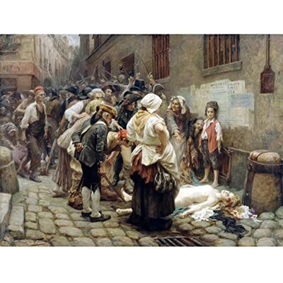 Fine Art Prints Faivre Death Princess Lamballe French Revolution Painting Large XL Wall Art Canvas Print Fine Art Prints Faivre Death Princess Lamballe French Revolution Painting Large XL Wall Art Canvas Print