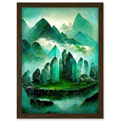 Artery8 - Jade Green Landscape - Jade Green - A4 - Art Print Artery8 - Jade Green Landscape - Jade Green - A4 - Art Print