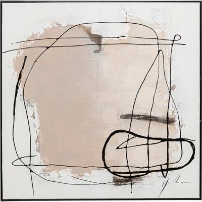 KARE Design Framed Picture Dust, Grey, Aesthetic, Abstract Canvas Wall Art, Room Decor, Home Decoration, Framed Artwork for Living Room, Bedroom, Hallway, 100x100 cm (HxW) KARE Design Framed Picture Dust, Grey, Aesthetic, Abstract Canvas Wall Art, Room Decor, Home Decoration, Framed Artwork for Living Room, Bedroom, Hallway, 100x100 cm (HxW)
