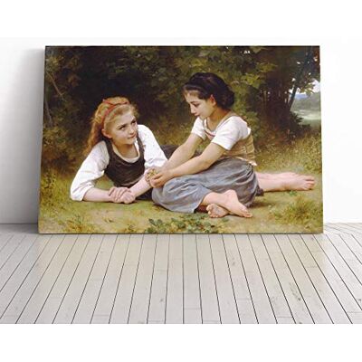 Big Box Art William Adolphe Bouguereau The Nut Gatheres Canvas Print 20x14 Inch Wall Art, Ready to Hang, Gallery Wrapped, Fade-Resistant Inks, Securely Packaged, UK Made Big Box Art William Adolphe Bouguereau The Nut Gatheres Canvas Print 20x14 Inch Wall Art, Ready to Hang, Gallery Wrapped, Fade-Resistant Inks, Securely Packaged, UK Made